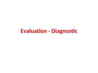 Evaluation - Diagnostic (2).pptx