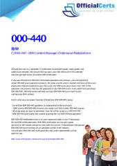000-440 IBM Content Manager Ondemand Multiplatform.pdf