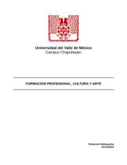 Formacion Profesional, Cultura y Arte..doc