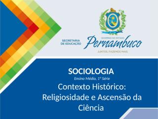 Contexto HistÃ³rico - Religiosidade e AscensÃ£o da CiÃªncia.ppt