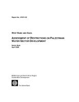 West Bank and Gaza  Assessment of Restrictions on Palestinian Water Sector Development.pdf