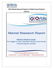 2017 Market Research Report on Global Cocoa Products Industry.pdf
