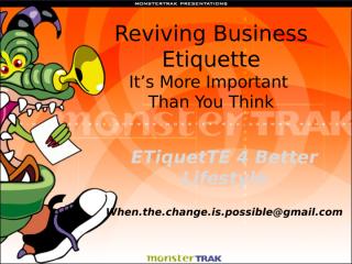 Reviving Business Etiquette.ppt