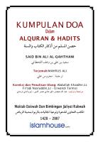 KUMPULAN DO'A DALAM QUR'AN & HADIST [Said bin Ali Al Qahthan.pdf
