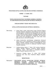 Perkap No 15 Tahun 2010 ttg Penyelenggaraan Pusat Informasi Kriminal Nasional di Lingkungan Kepolisian Negara Republik Indonesia.pdf